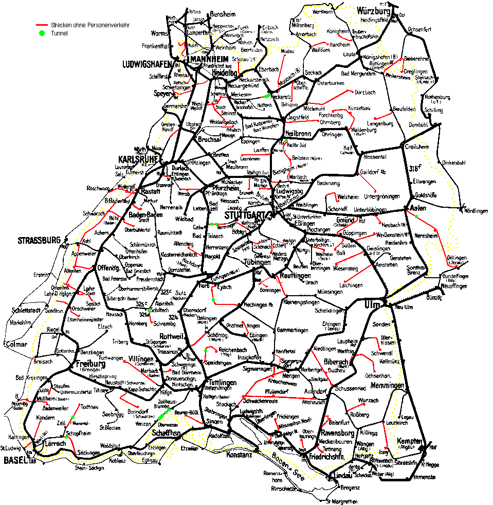 Karte Baden-Württemberg