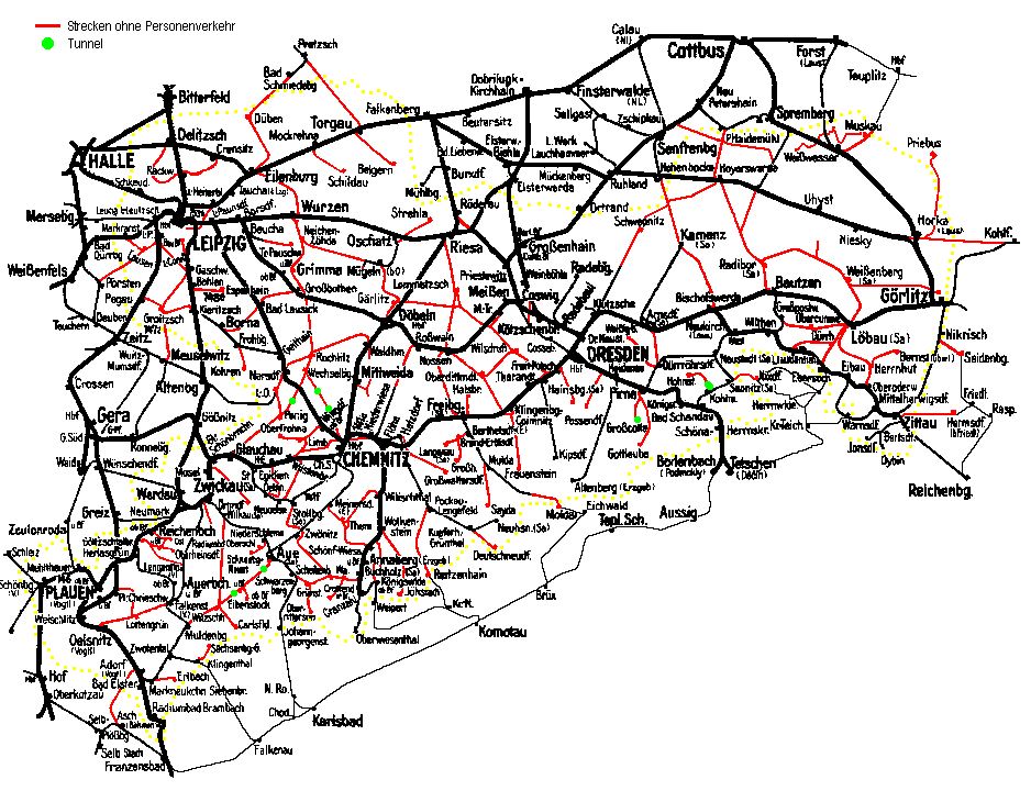 Karte Sachsen